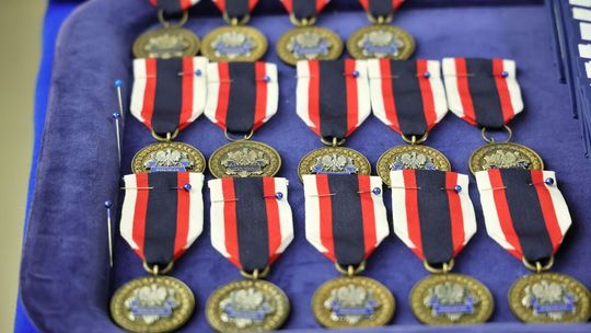 Ślubowanie i medale dla funkcjonariuszy w KWP Lublin.