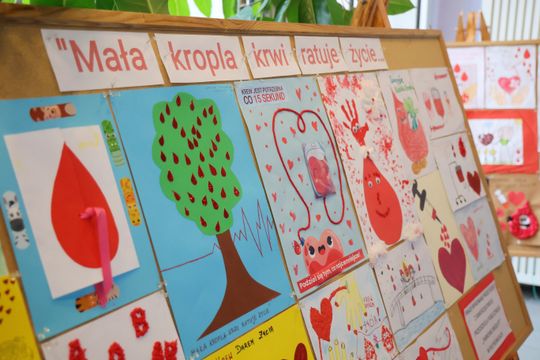 Odznaczenia i medale dla honorowych dawców krwi.