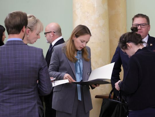 Konferencja prasowa minister Pełczyńskiej Nałęcz w Lubelskim Urzędzie Wojewódzkim.