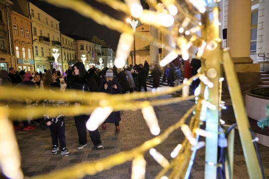 Święta tuż tuż. Choinka przed ratuszem już świeci.