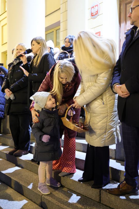 Święta tuż tuż. Choinka przed ratuszem już świeci.