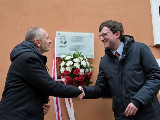 Odsłonięcie pamiątkowej tablicy poświęconej Leopoldowi Flamowi