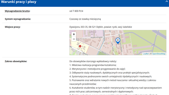 STARSZY WYKŁADOWCA W LAW STARSZY WYKŁADOWCA W LAW