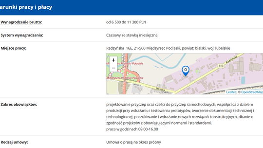 KONSTRUKTOR/TECHNOLOG Oferta pracy konstruktor/technolog