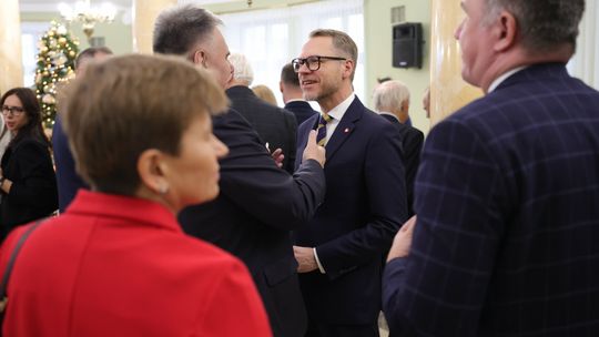 Opłatek u wojewody lubelskiego Krzysztofa Komorskiego Opłatek u wojewody lubelskiego Krzysztofa Komorskiego