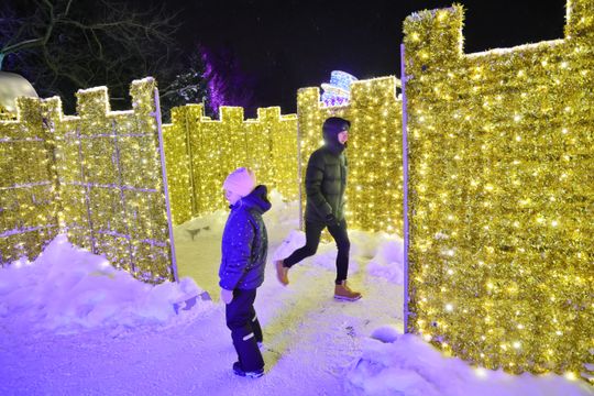 Lumina Park w zimowej odsłonie.