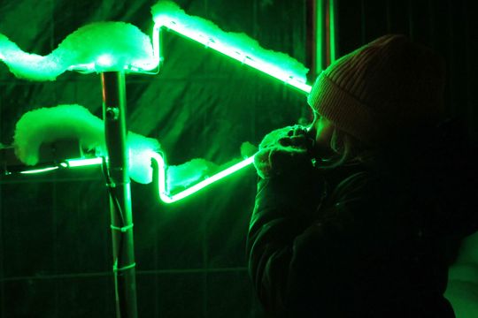 Lumina Park w zimowej odsłonie.