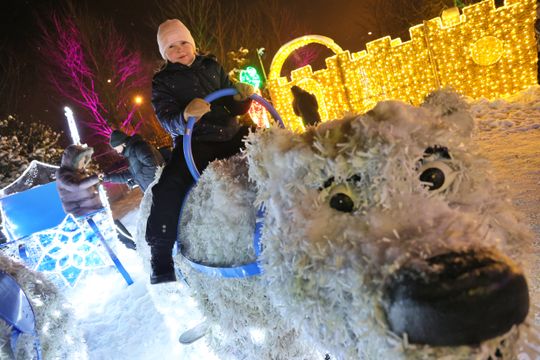 Lumina Park w zimowej odsłonie.
