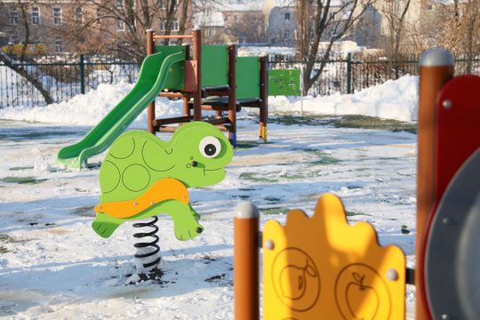 Otwarcie placu zabaw przy Wolskiej.