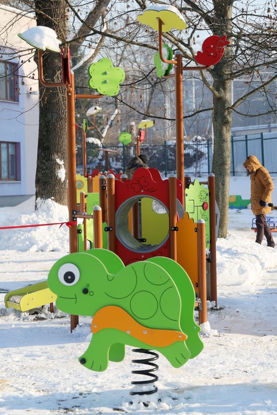 Otwarcie placu zabaw przy Wolskiej.