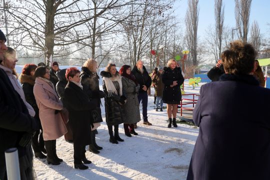 Otwarcie placu zabaw przy Wolskiej.