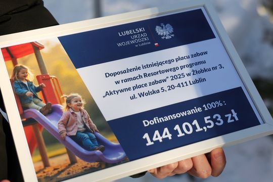 Otwarcie placu zabaw przy Wolskiej.