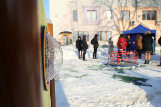 Otwarcie placu zabaw przy Wolskiej.