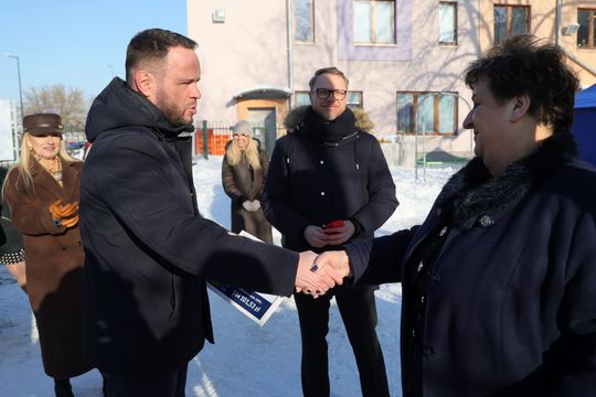 Otwarcie placu zabaw przy Wolskiej.