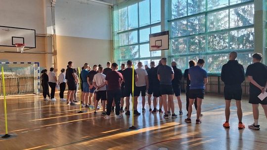 Rekrutacja do policji w Lublinie. Kandydaci podczas spotkania informacyjnego w KWP