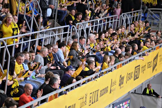 Tak bawili się kibice na meczu siatkarzy. Wsparcie trybun nie pomogło Luk Bogdanka znowu przegrała.