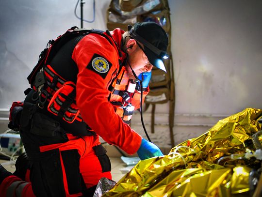 Ćwiczenia ratowników - "Piwnica"