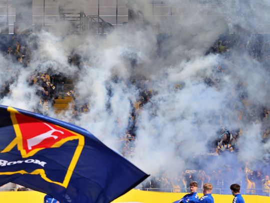 Kibice na meczu Motor Lublin - Raków Częstochowa