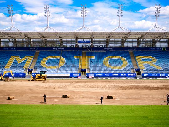 Wymiana murawy na Motor Lublin Arena