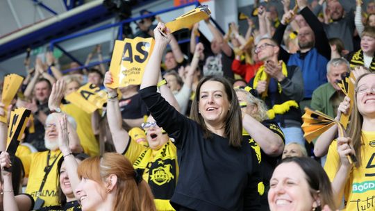 Półfinał PlusLigi: Kibice na meczu Bogdanka LUK Lublin - PGE Projekt Warszawa