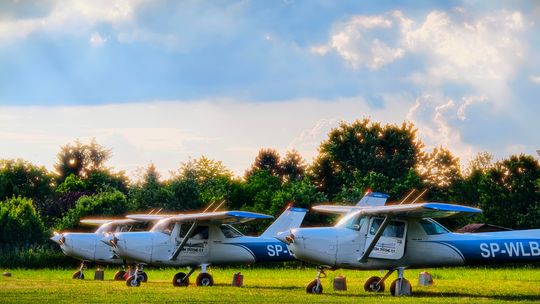 Ćwiczenia pilotów przed Świdnik Air Festival
