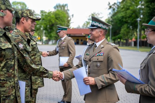 Ślubowanie nowo przyjętych funkcjonariuszy NOSG