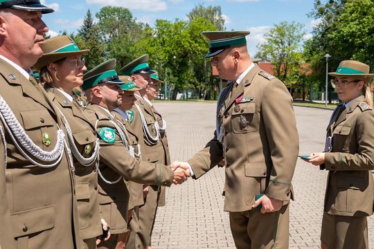 Ślubowanie nowo przyjętych funkcjonariuszy NOSG