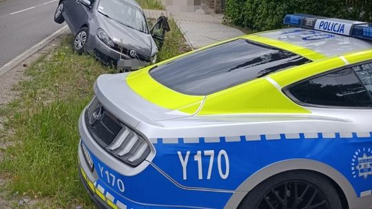 Rozbity Mustang Policja Radom