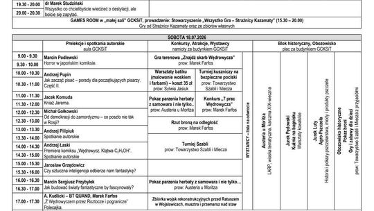 Program Dni Jakuba Wędrowycza 