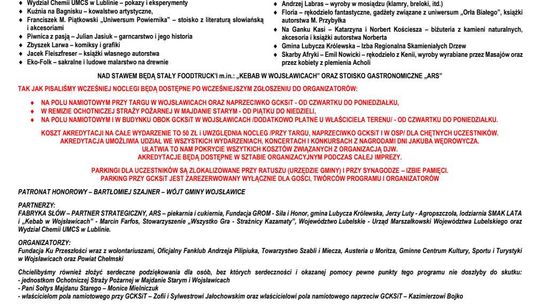 Program Dni Jakuba Wędrowycza 