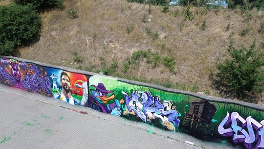 Mural Leo Messiego w Lublinie