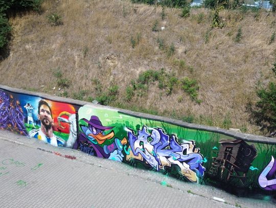 Mural Leo Messiego w Lublinie
