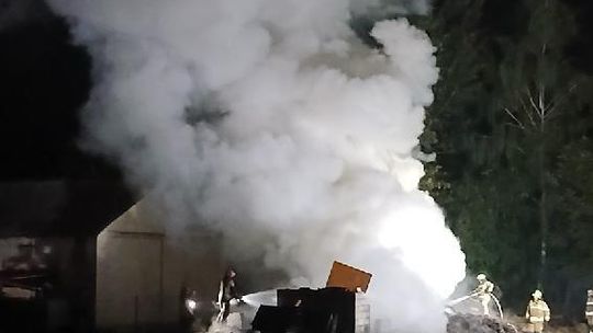 Pożar Uchanie policja 