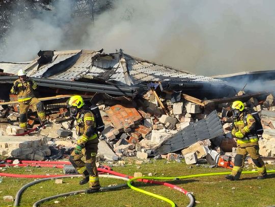 Eksplozja w gminie Siemień. Zniszczony dom