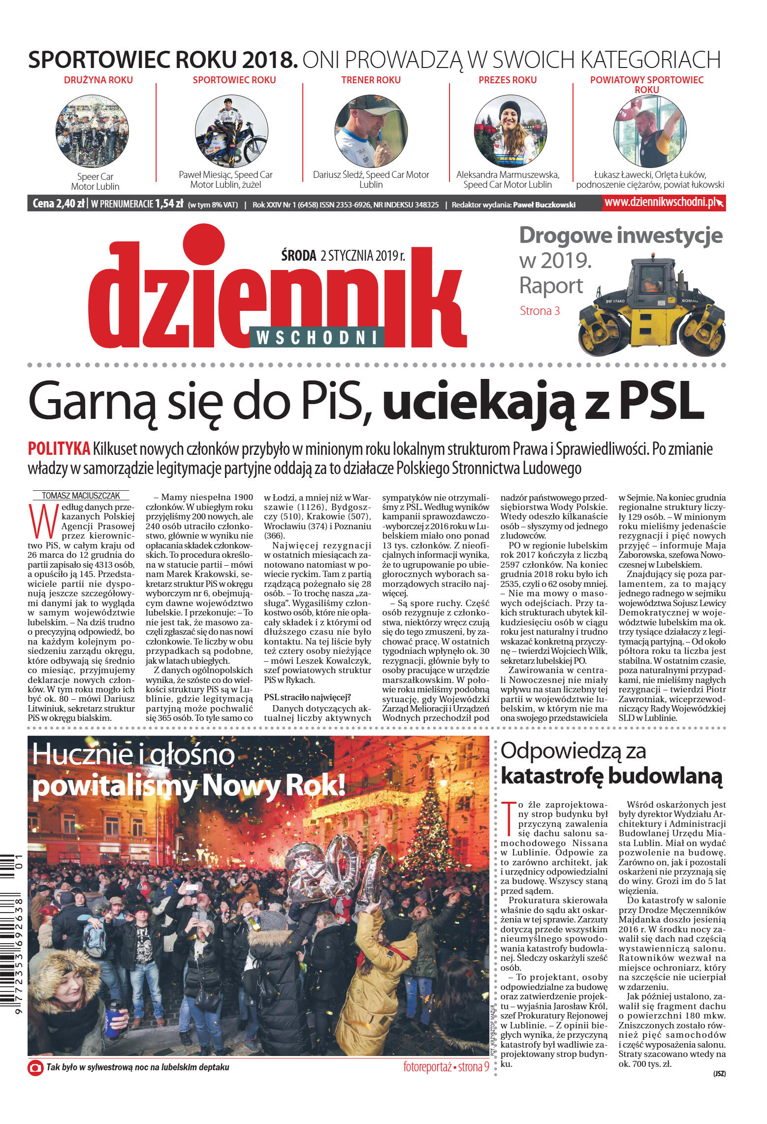 Dziennik Wschodni - strona 1