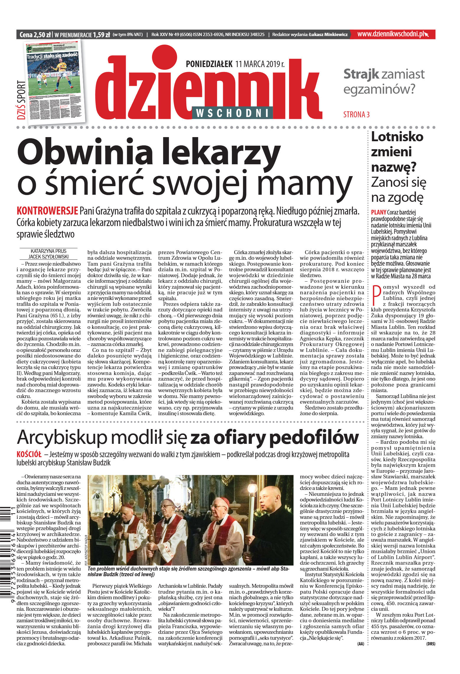 Wydanie główne - strona 1