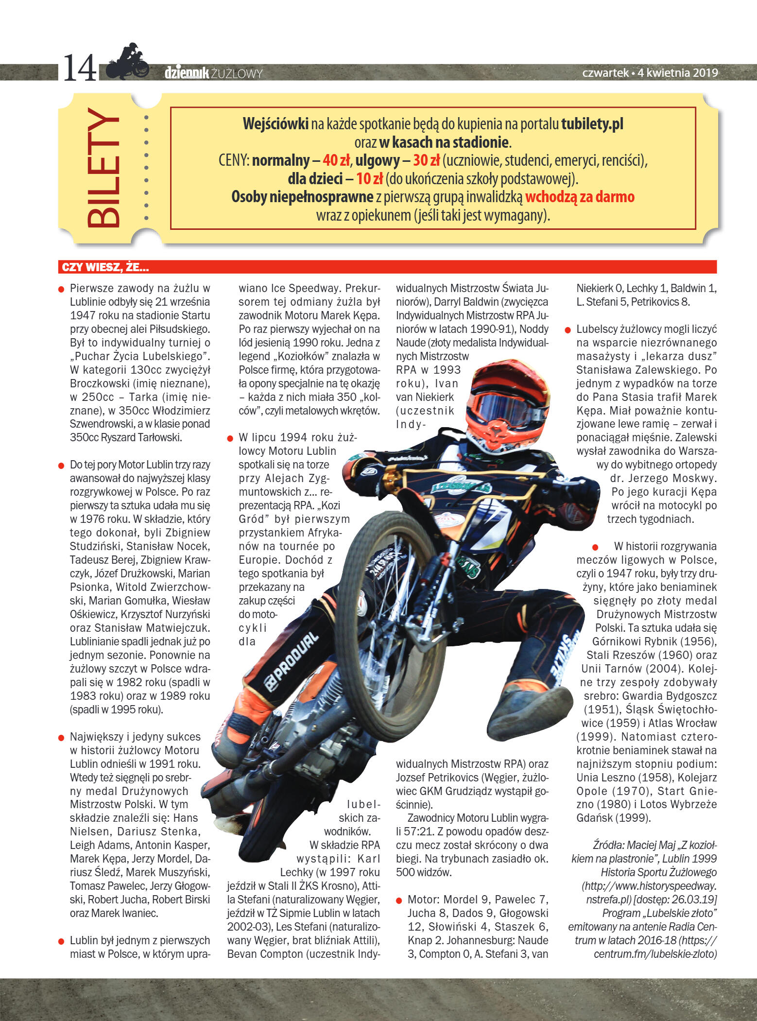 Dziennik Żużlowy - strona 14