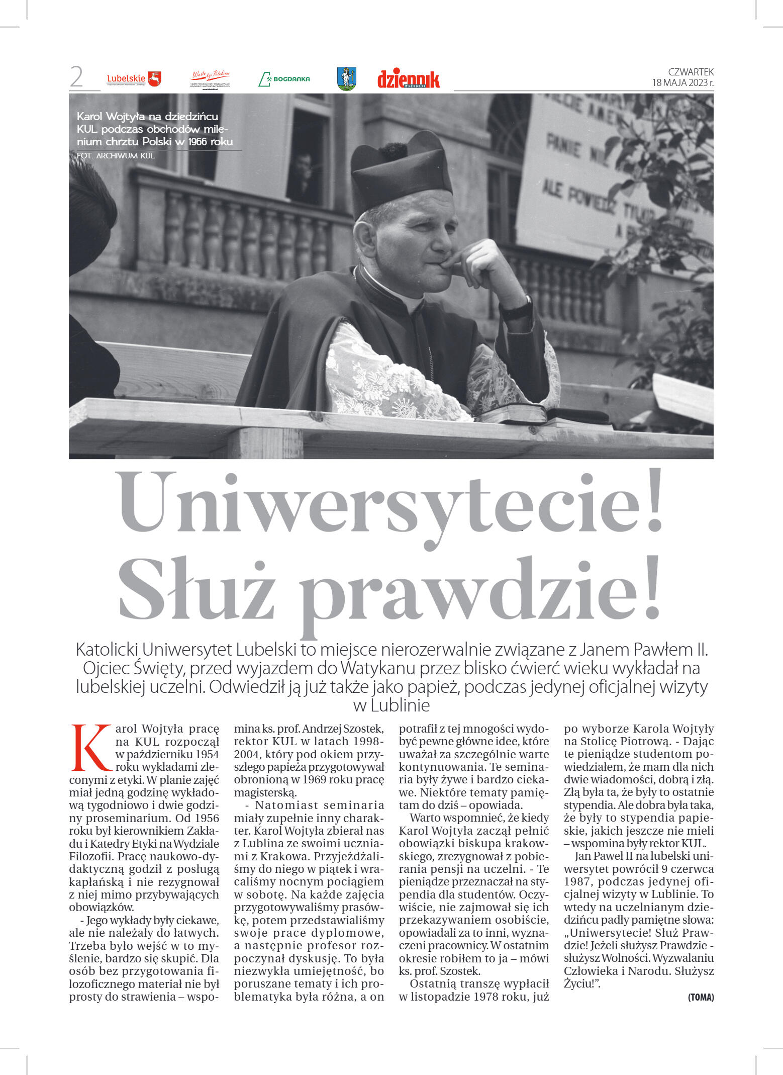 Dodatek Lubelskim szlakiem św. Jana Pawła II - strona 2