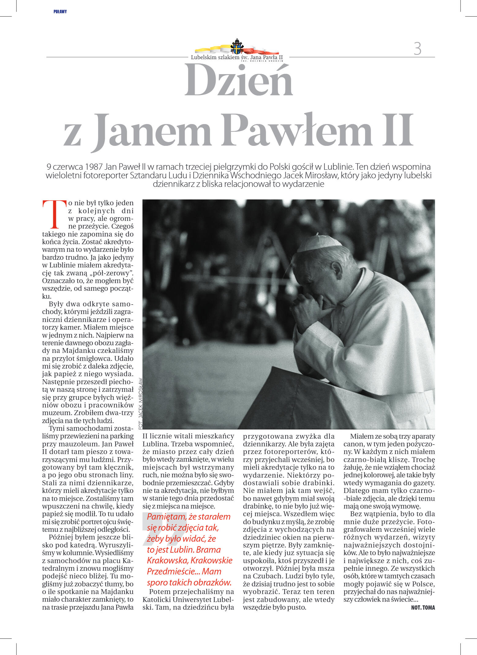 Dodatek Lubelskim szlakiem św. Jana Pawła II - strona 3