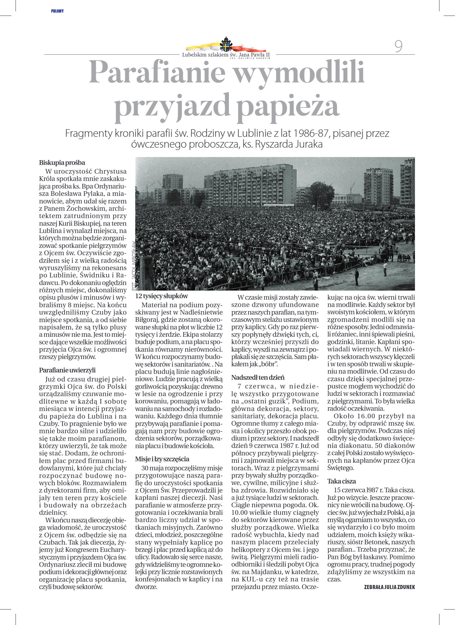 Dodatek Lubelskim szlakiem św. Jana Pawła II - strona 9