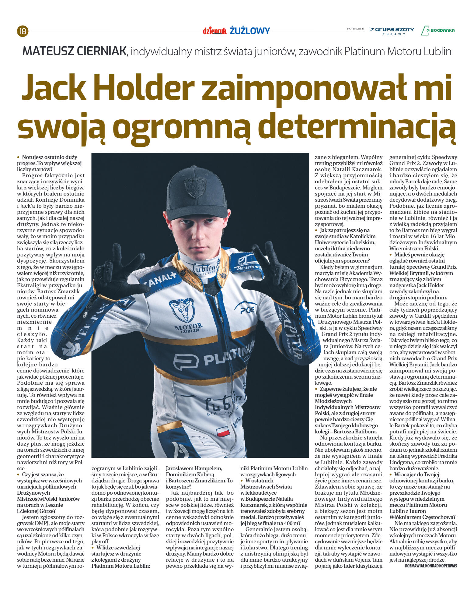 Dziennik żuzlowy - strona 18