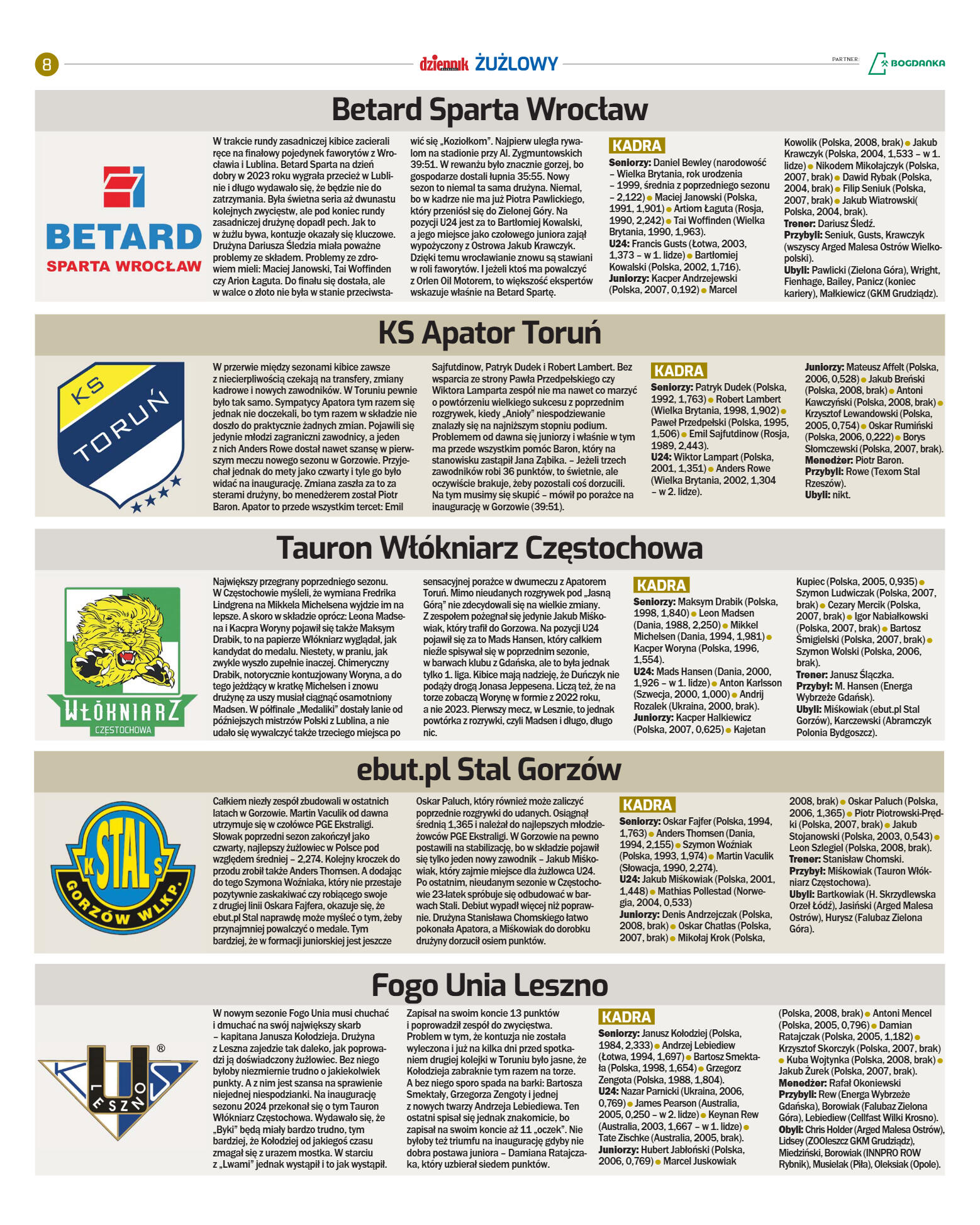Dziennik żuzlowy - strona 7