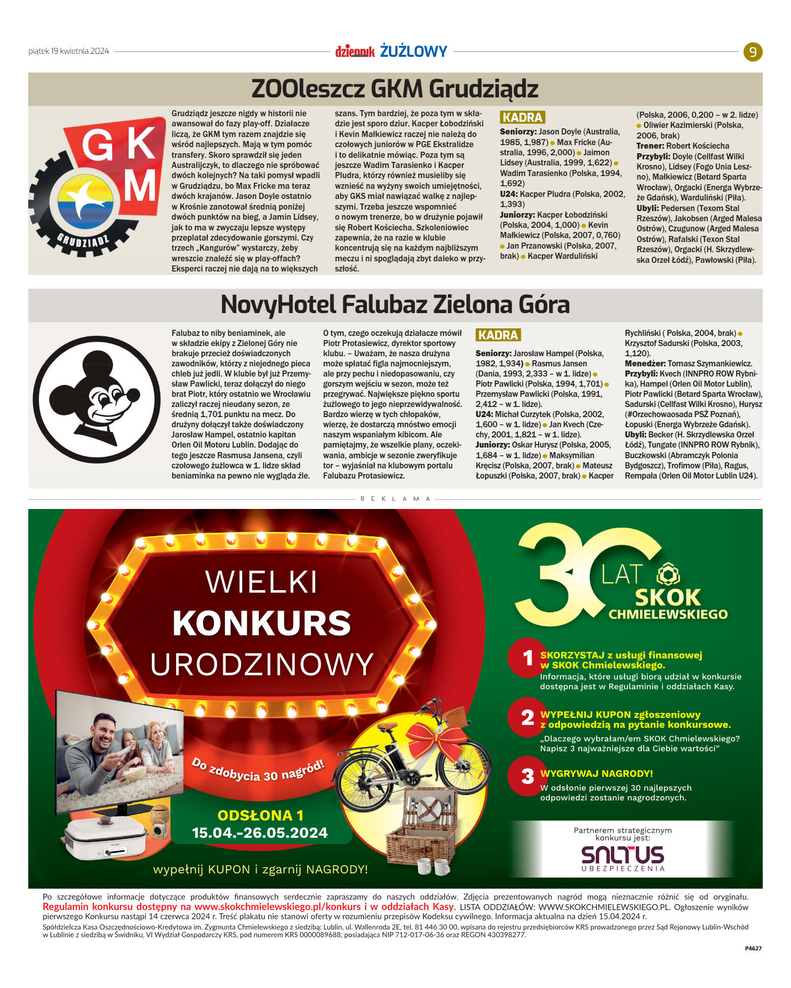 Dziennik żuzlowy - strona 9