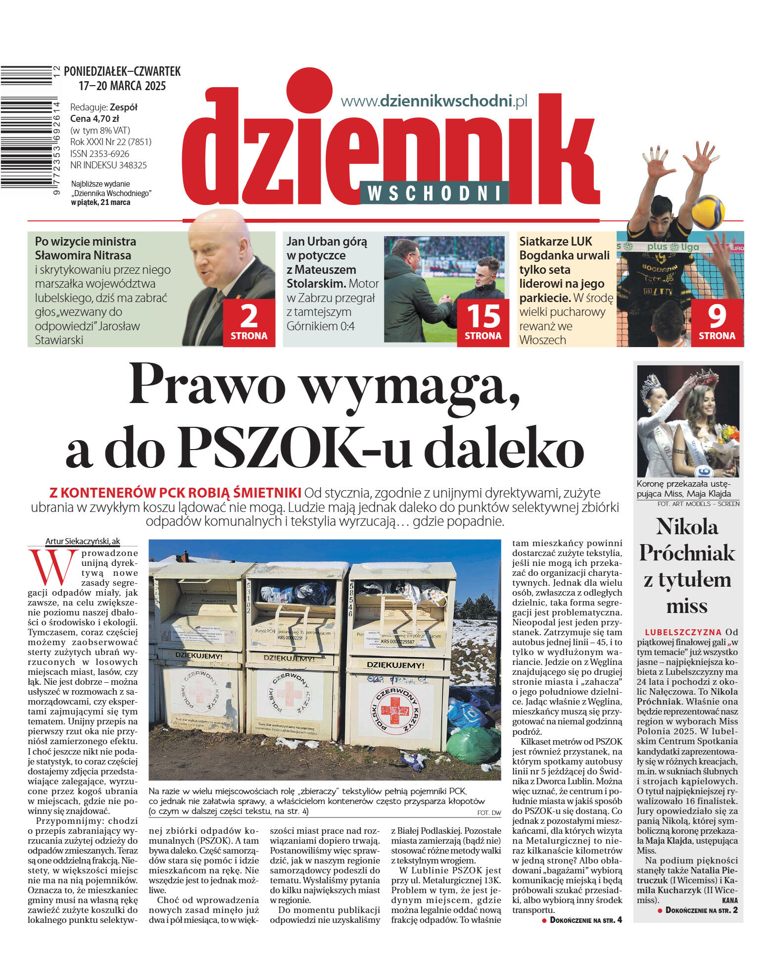 Wydanie główne - strona 1