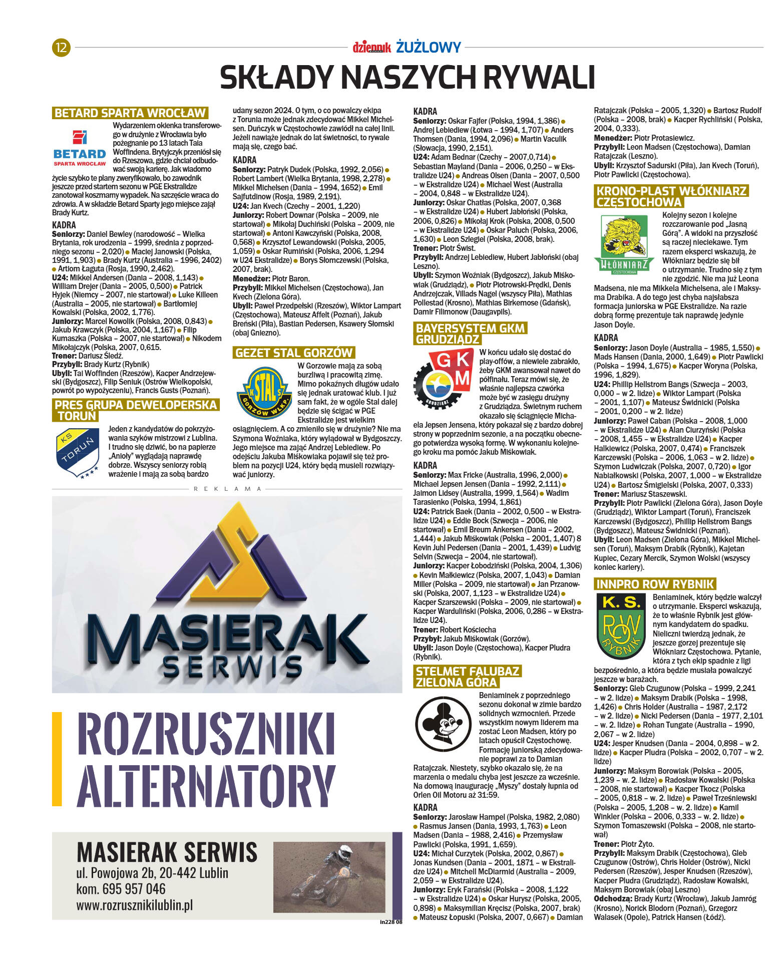 Dodatek Żużlowy - strona 12