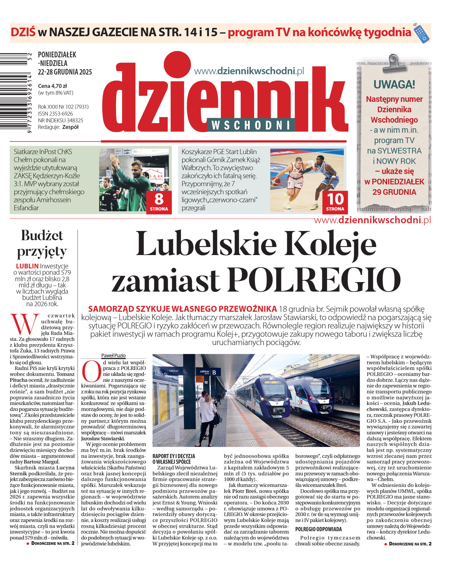 Wydanie główne - strona 1