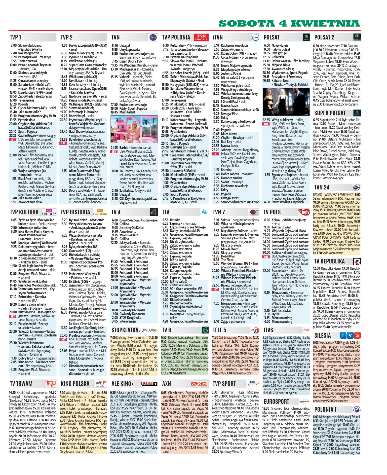 Program Tv In Depth Program TV