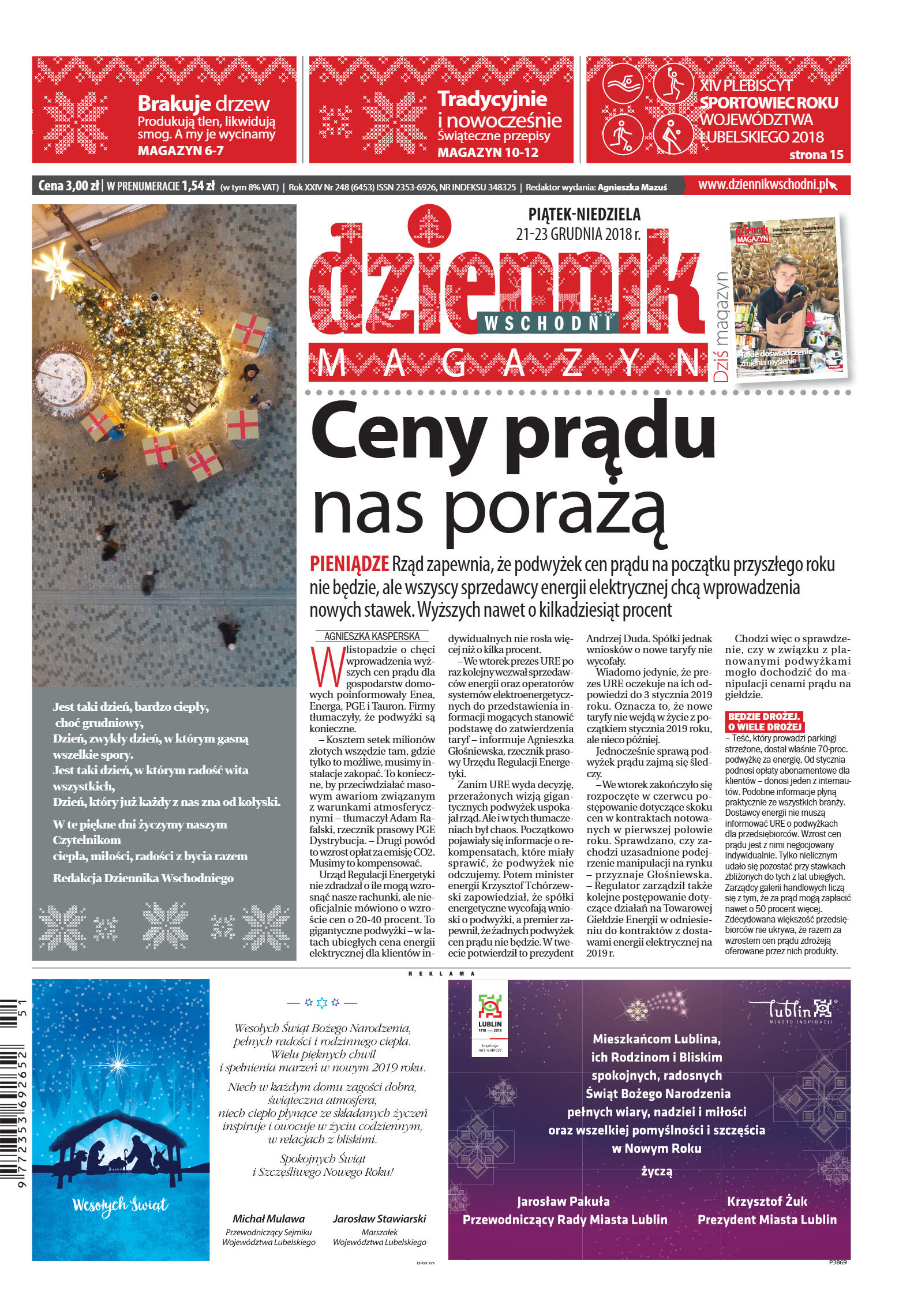 Dziennik Wschodni - wydanie świąteczne - strona 1