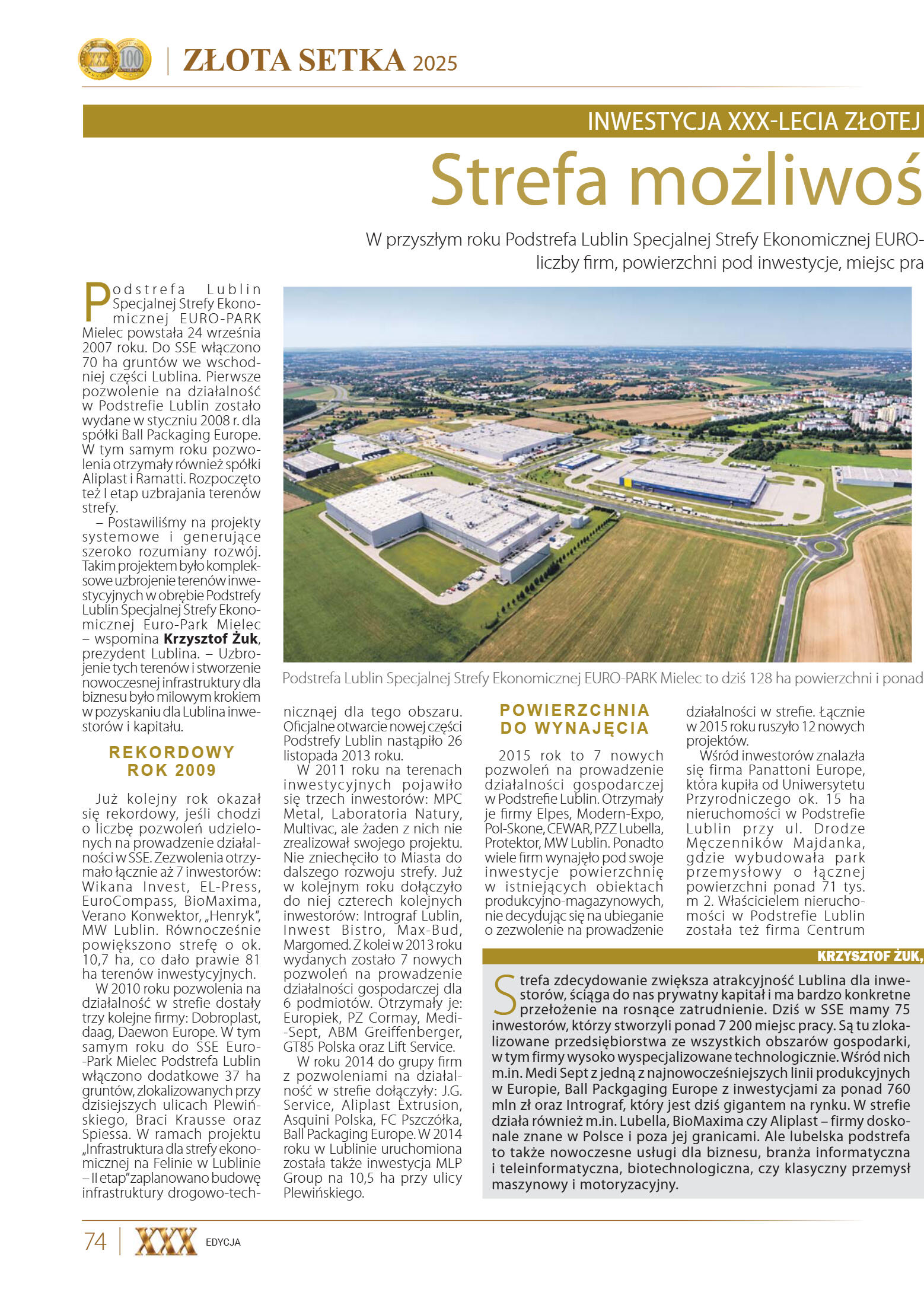 XXX Złota Setka - strona 74