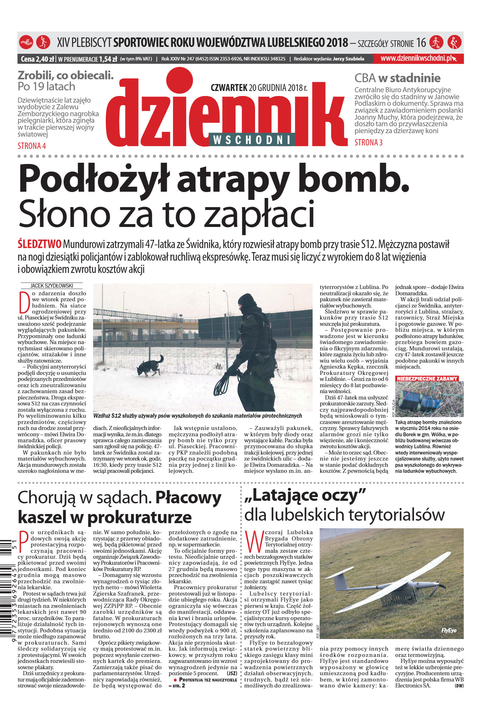 Dziennik Wschodni - strona 1